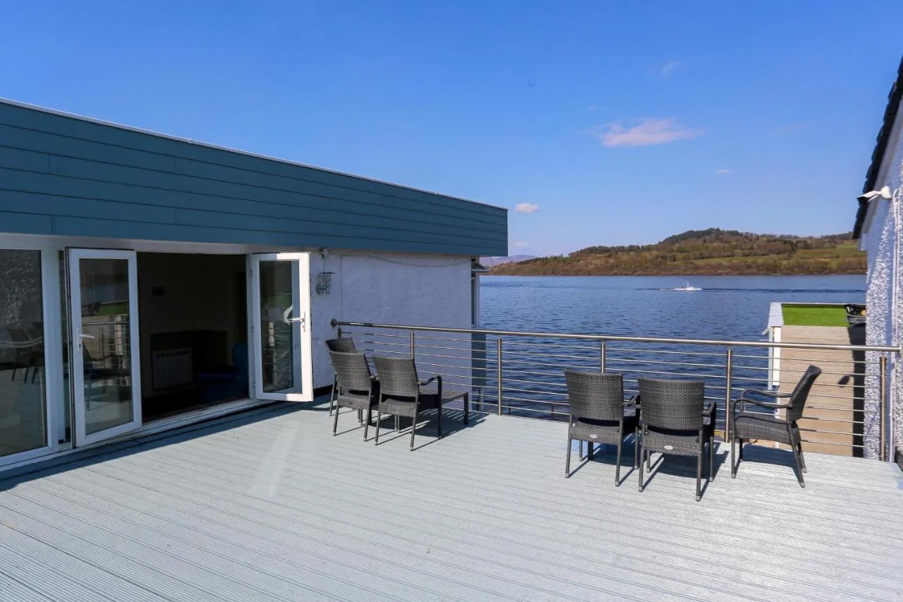 Private balcony over the loch